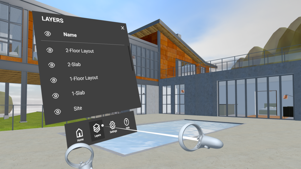 O aplicativo de realidade virtual  Vectorworks Odyssey, rodando no VR  Headset Meta Quest 2 traz a experiência VR Imersiva
para projetos realizados em Vectorworks.